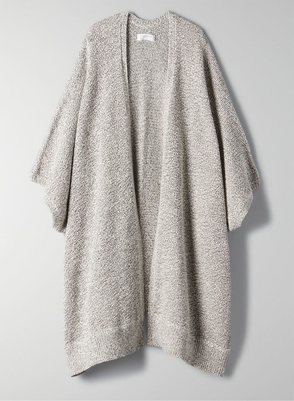 Aritzia Community Gray Wool Yak Blend Soft Drapey Cardigan Shawl Wrap Size XS/S